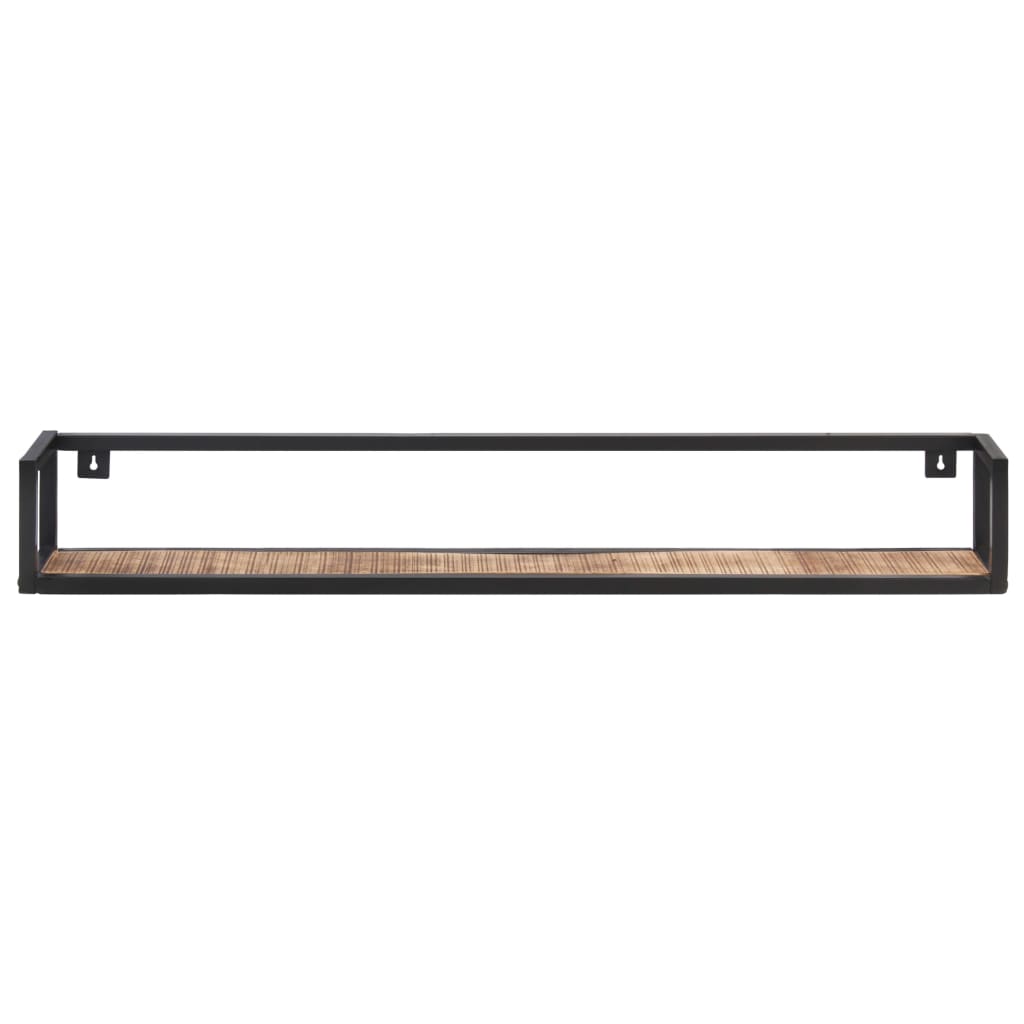 NNEVL Wall Shelves 2 pcs 120 cm Rough Mango Wood