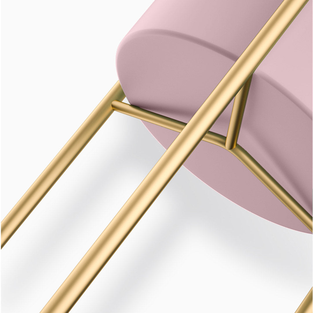 NNEAGS Support pour plantes en métal doré à 2 niveaux de 60 cm avec support pour pot de fleurs rose, étagère d'angle pour affichage intérieur