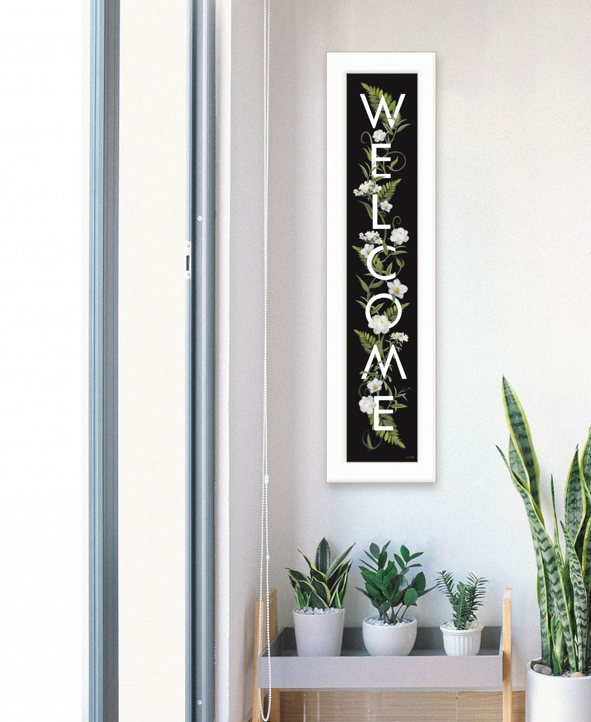 Welcome Sign I 1 White Framed Print Wall Art-3