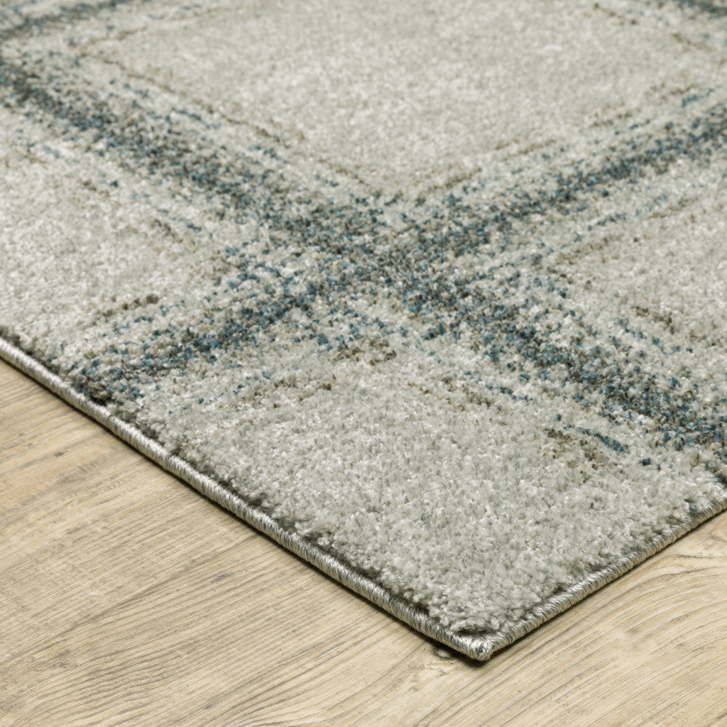 10' X 13' Gray Geometric Power Loom Area Rug-3