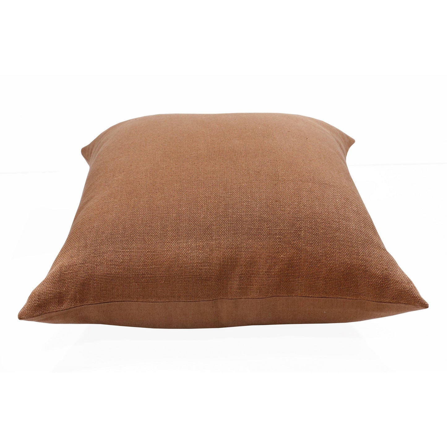 20" Brown Linen Throw Pillow