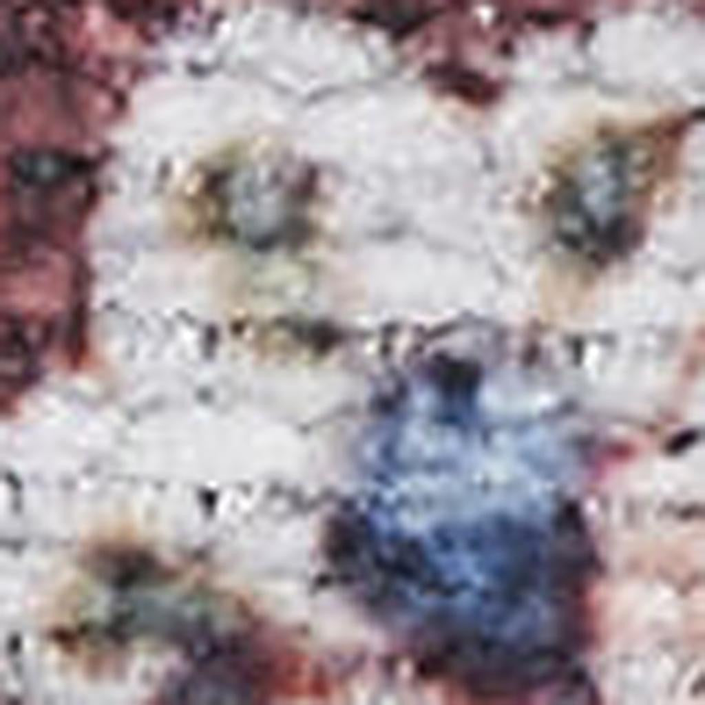 5' X 7' Red and Ivory Oriental Power Loom Distressed Washable Non Skid Area Rug-2