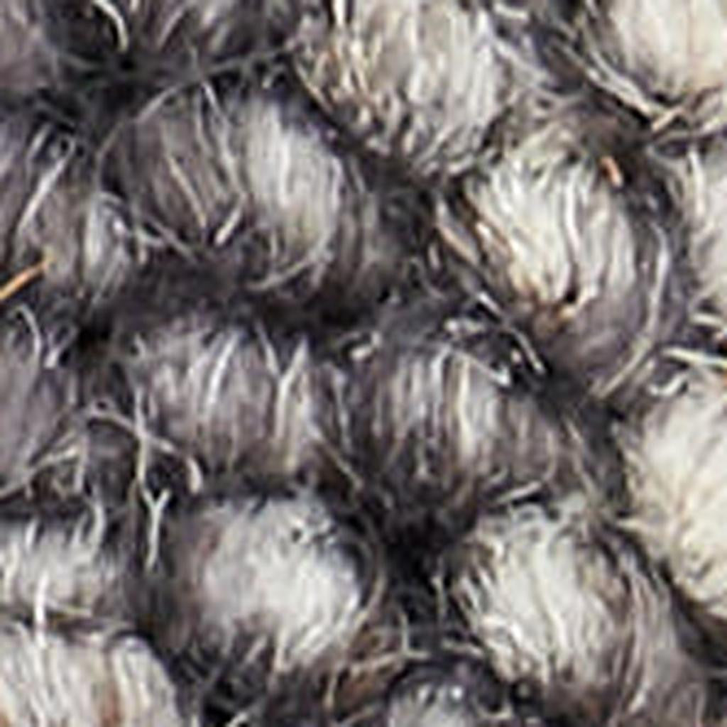 8' Black Gray and Ivory Wool Geometric Runner Rug-0