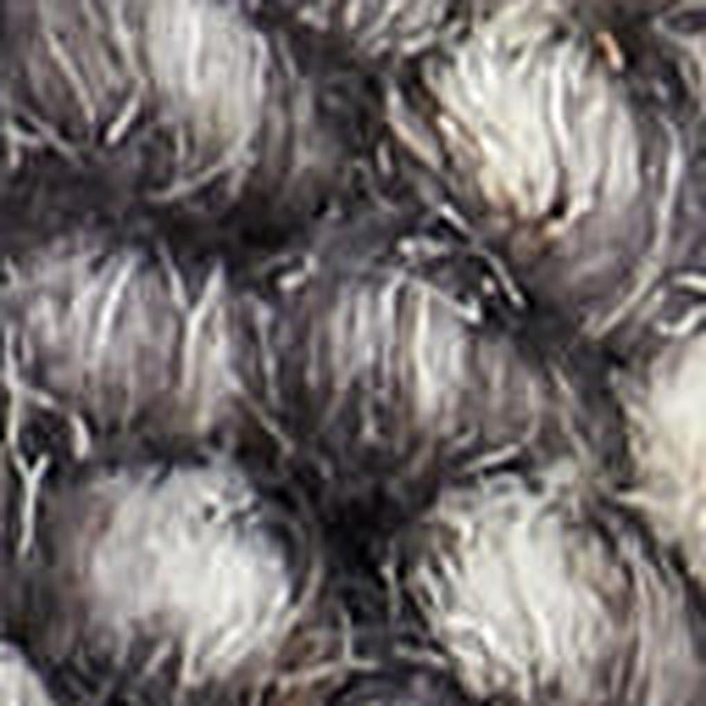 8' Black Gray and Ivory Wool Geometric Runner Rug-4