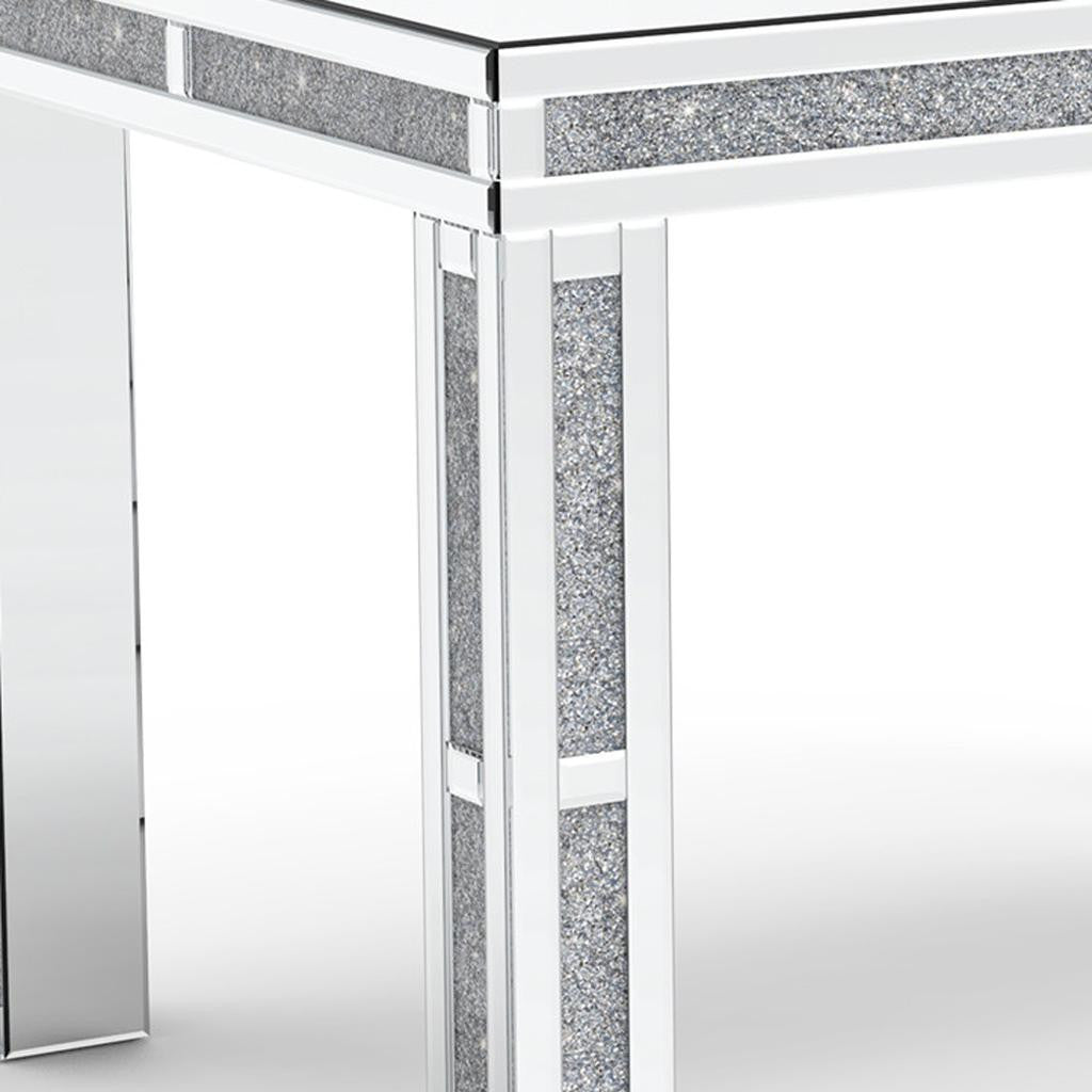 31" Silver Wood Dining Table-2