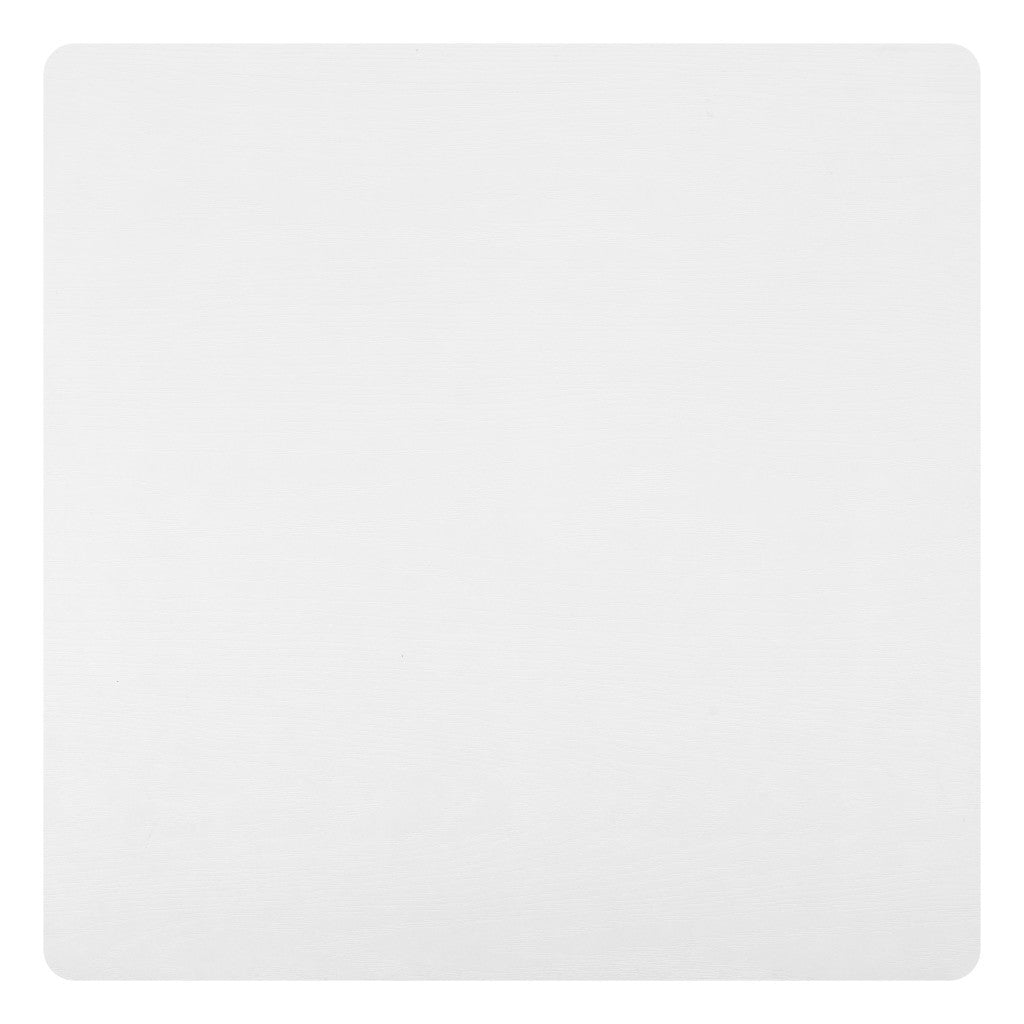 24" White Wood Square Bar Table-2