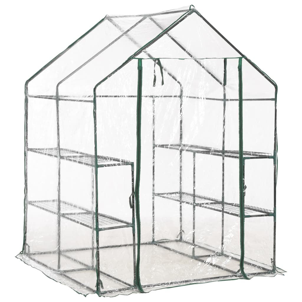 NNEVL Greenhouse with 8 Shelves 143x143x195 cm