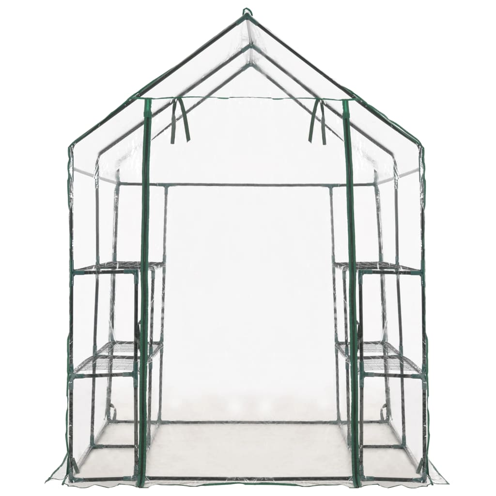 NNEVL Greenhouse with 8 Shelves 143x143x195 cm
