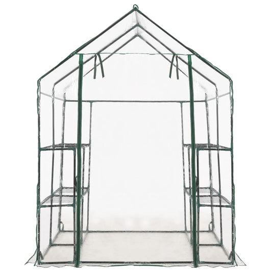 NNEVL Greenhouse with 8 Shelves 143x143x195 cm