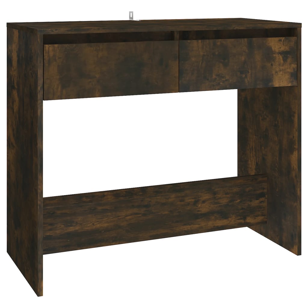 NNEVL Console Table Smoked Oak 89x41x76.5 cm Steel