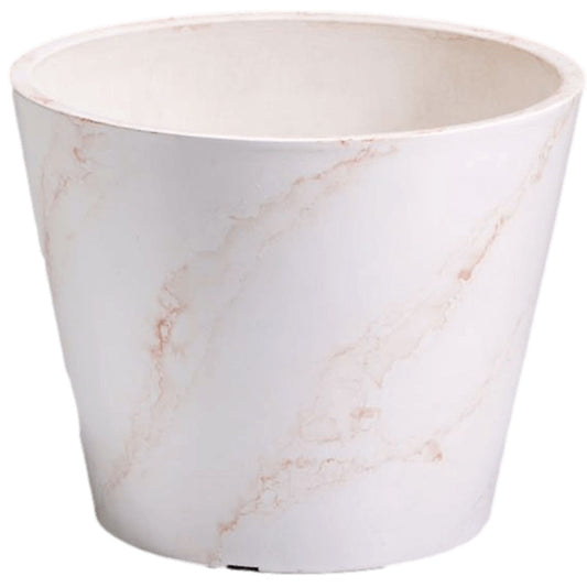 NNEDSZ & White Imitation Marble Pot 25cm