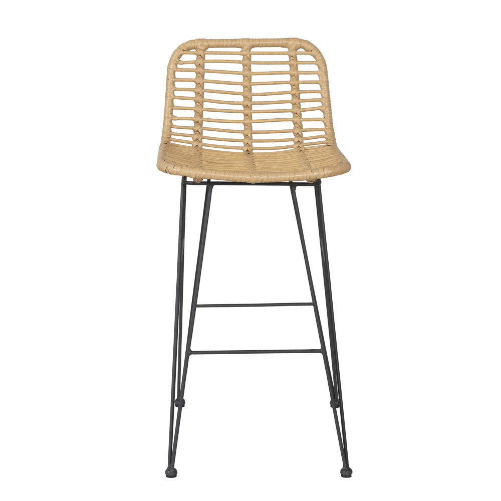 NNEDSZ Gardeon 2x Outdoor Bar Stools Rattan Nature