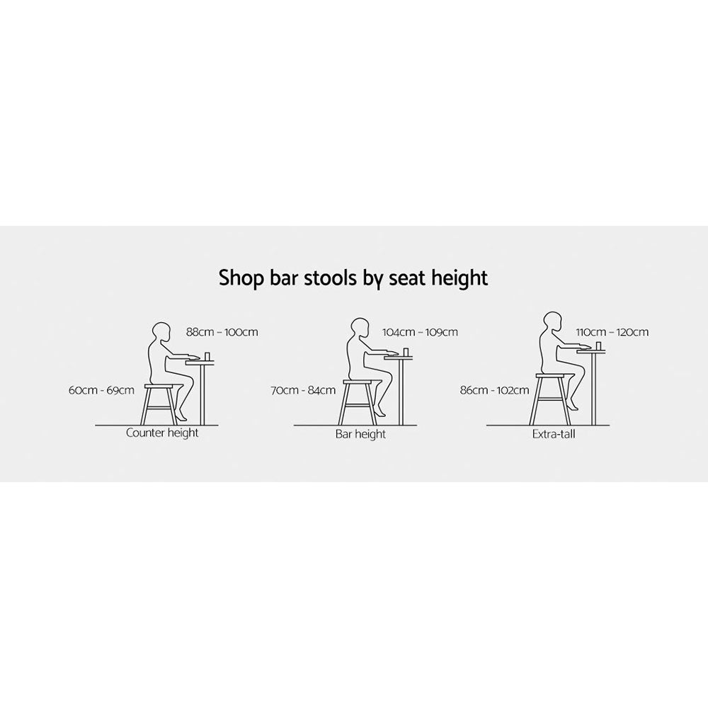 NNEDSZ Gardeon 2x Outdoor Bar Stools Rattan Nature