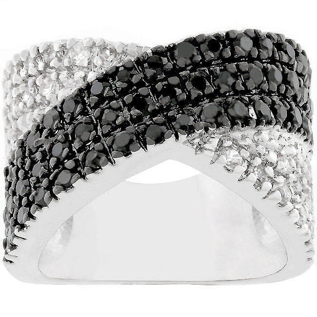 Cross Pattern Cocktail Ring-1