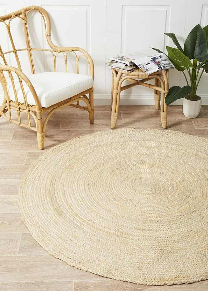 NNEDSZ Atrium Polo Bleach By Rug Culture - 120X120cm ROUND