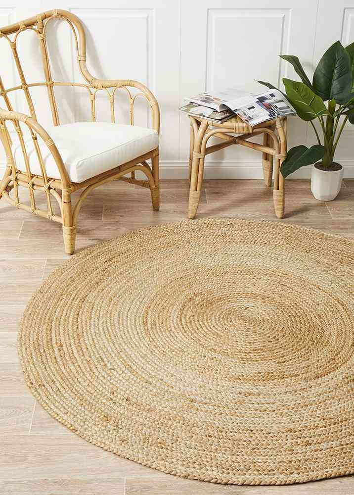 NNEDSZ Atrium Polo Natural By Rug Culture - 200X200CM - ROUND