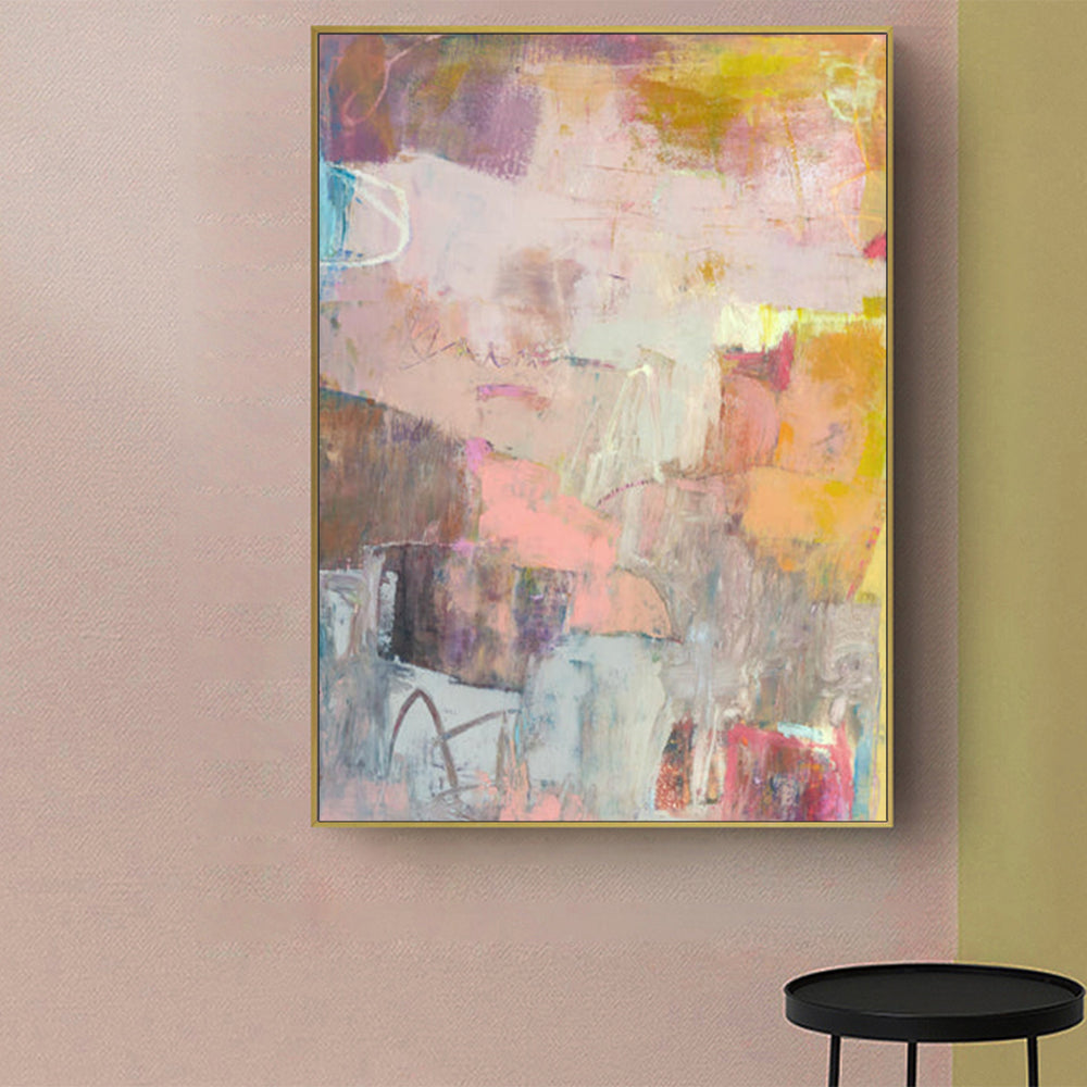 NNEDSZ Wall Art 70cmx100cm Lann II Gold Frame Canvas