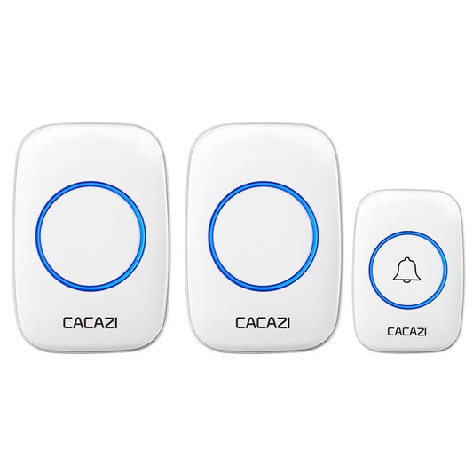 NNEDSZ Wireless Waterproof Smart Doorbell - 2 Battery Options - White-0