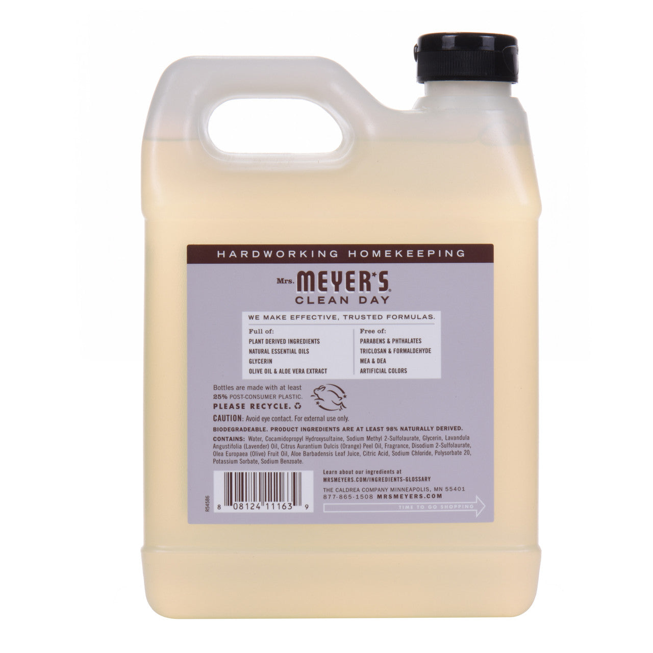 Recharges de savon liquide pour les mains Mrs Meyers Lavande (6 x 33 oz)