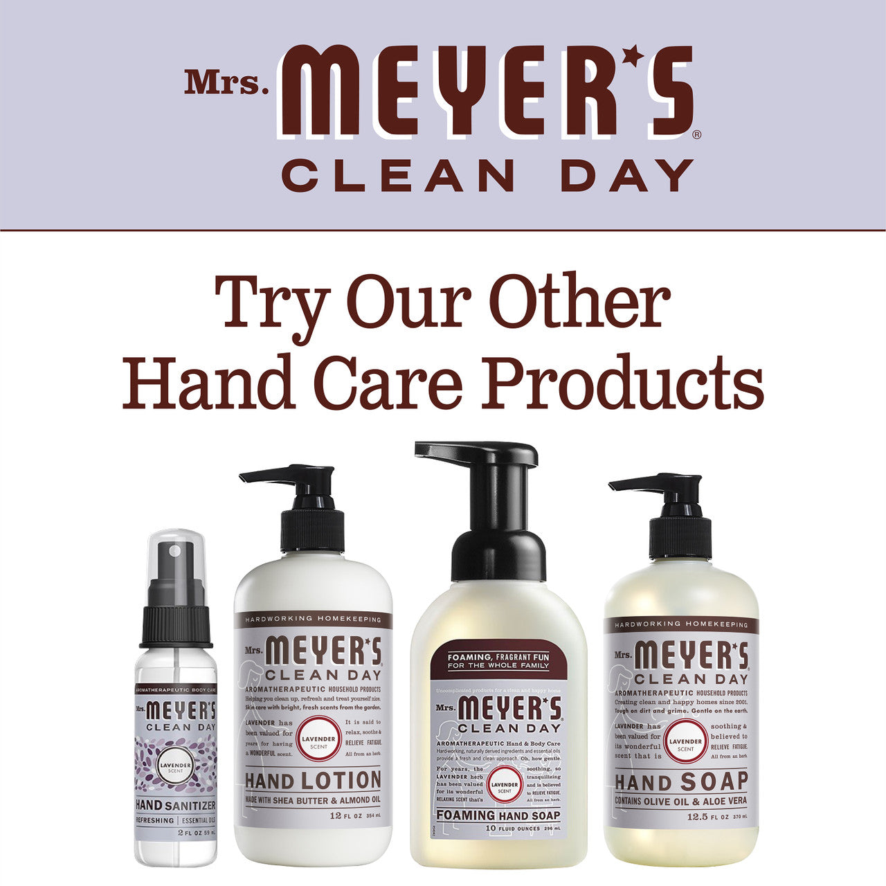 Recharges de savon liquide pour les mains Mrs Meyers Lavande (6 x 33 oz)