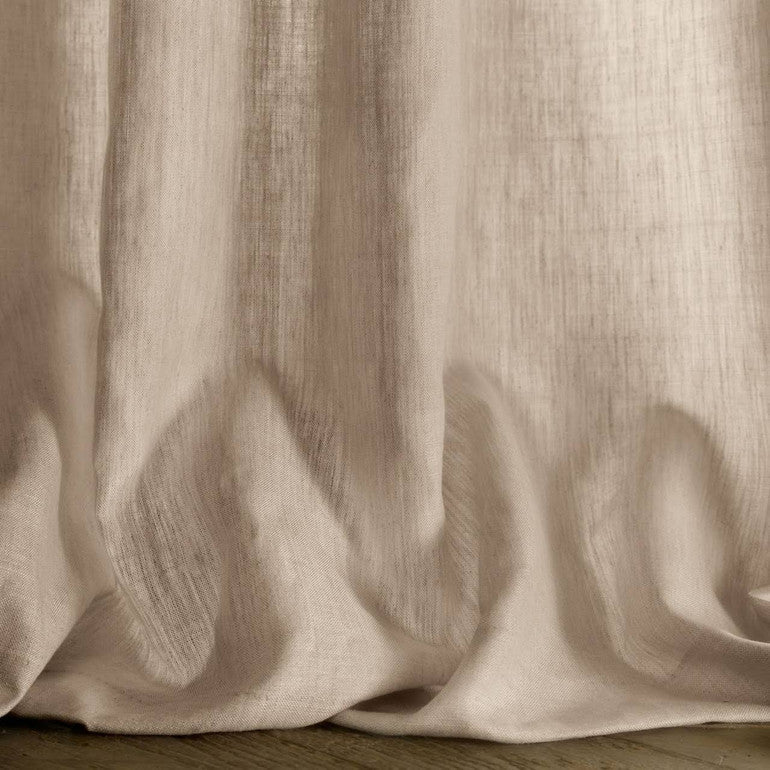 Organic Linen Curtains Triple Pinch Pleated | Blackout & Thermal Lining | 36 Colours | The Organic Habitat